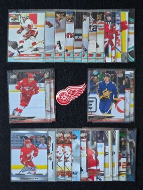 🛞 30+ Detroit Red Wings NHL Trading Card Lot